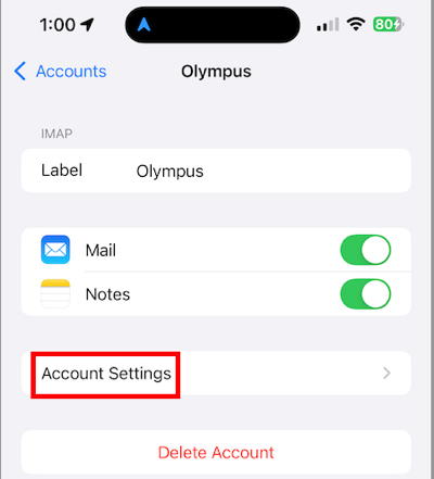 Account Settings