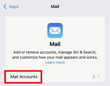 Mail Accounts