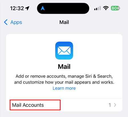 Mail Accounts