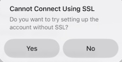 Cannot Connect SSL