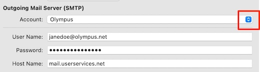 Outgoing Mail Server