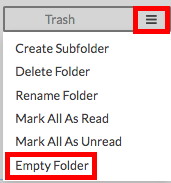 Empty Trash Folder