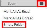 Empty Spam Folder