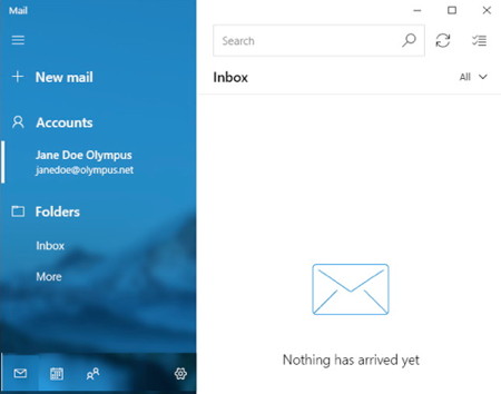 mail app features inbox windows 10